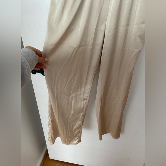 Kittenish - Champagne Silky Cowl Neck Jumpsuit - Picture 6 of 15